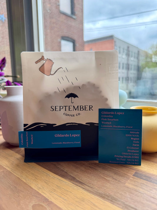 GILDARDO LOPEZ - PINK BOURBON, WASHED - COLOMBIA