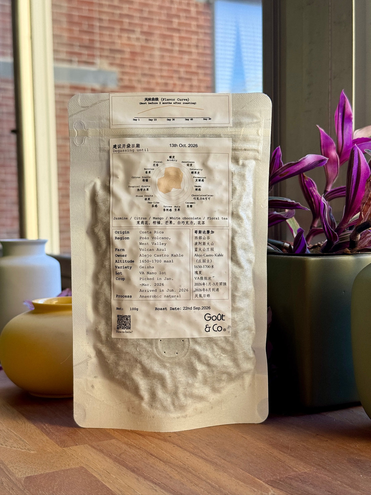 VOLCAN AZUL #VA NANO 2026 NEW CROP - GEISHA, ANAEROBIC NATURAL - COSTA RICA