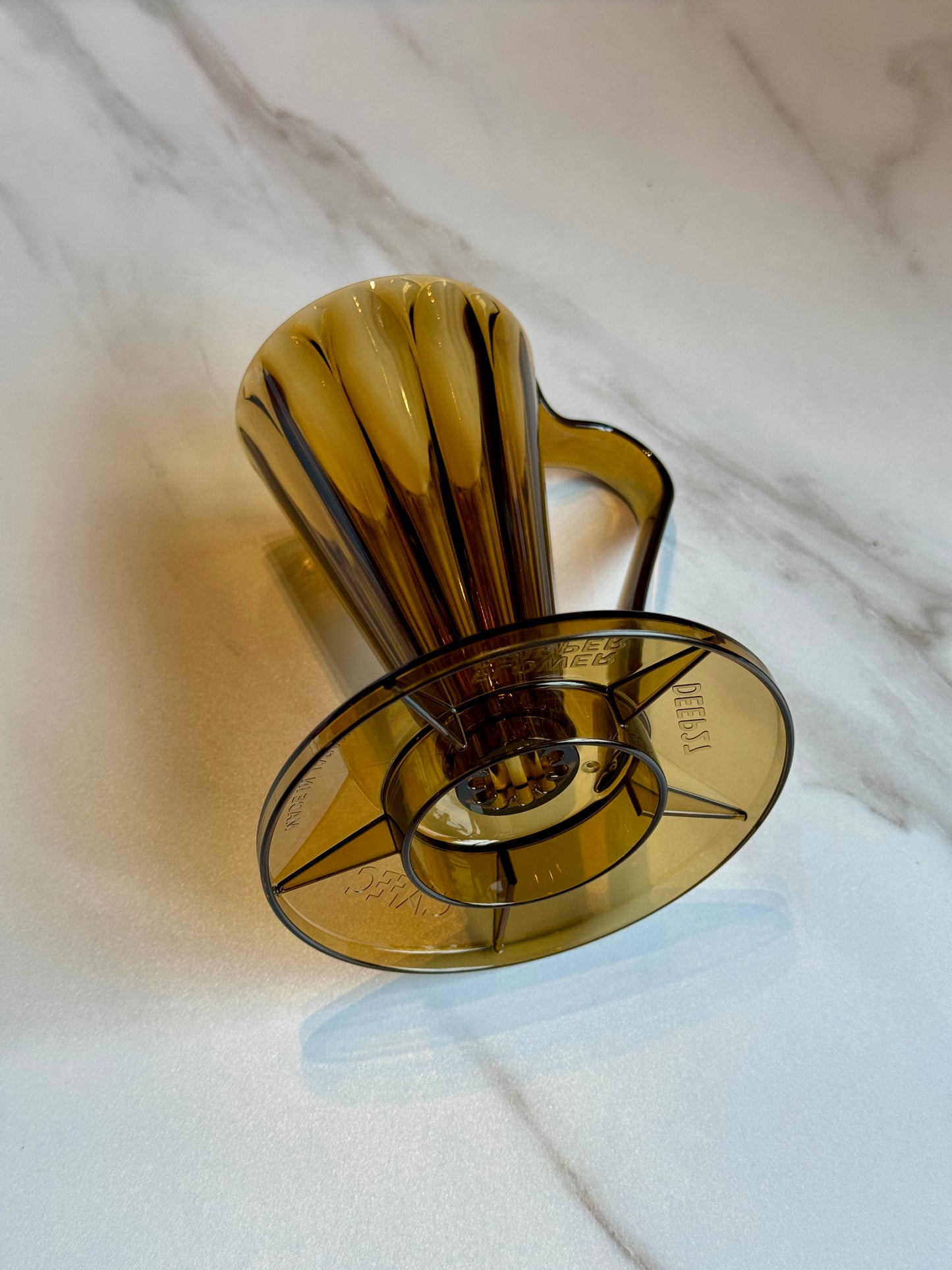 DEEP 27 FLOWER DRIPPER - CLEAR BROWN