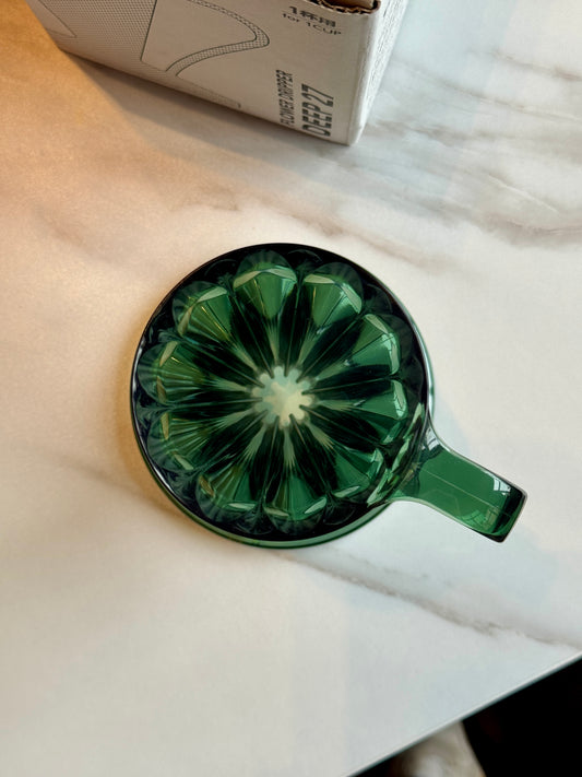 DEEP 27 FLOWER DRIPPER - CLEAR DARK GREEN