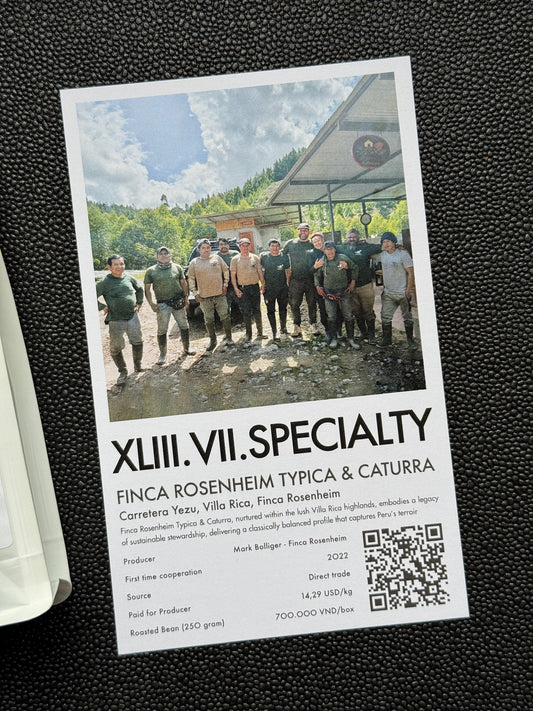 FINCA ROSENHEIM - TYPICA, CATURRA, WASHED - PERU