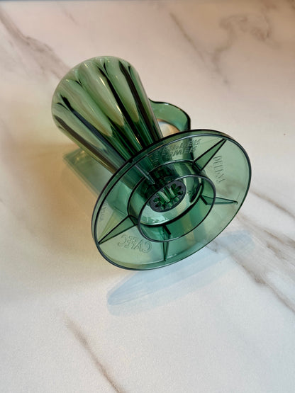DEEP 27 FLOWER DRIPPER - CLEAR DARK GREEN