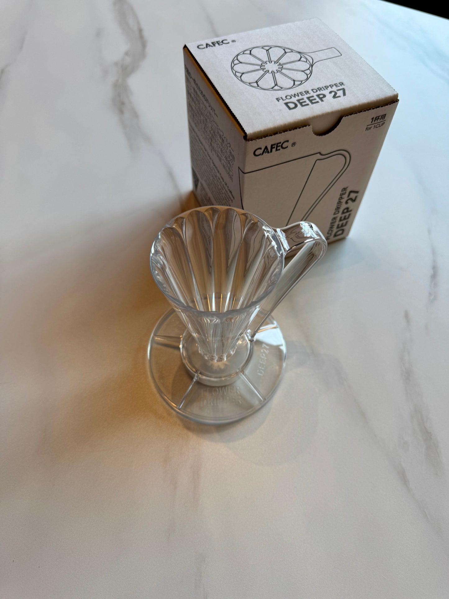 DEEP 27 FLOWER DRIPPER - CLEAR