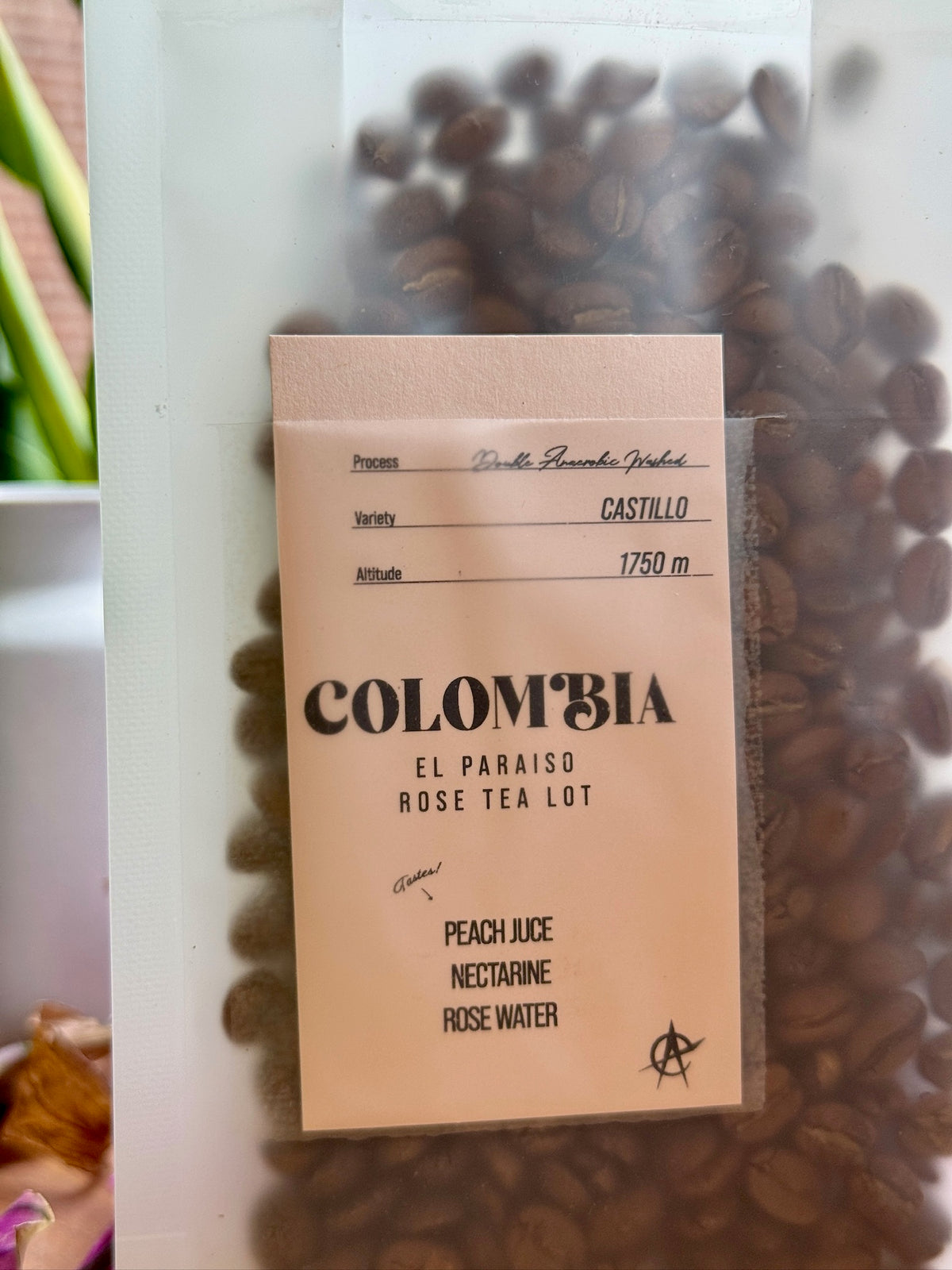 EL PARAISO ROSE TEA LOT - CASTILLO, DOUBLE ANAEROBIC WASHED - COLOMBIA
