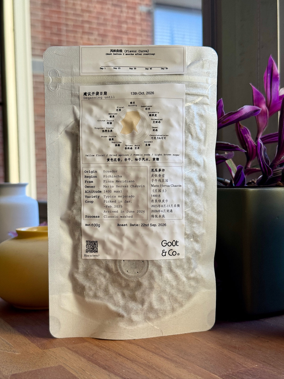 FINCA MERIDIANO 2026 NEW CROP - TYPICA MEJORADO, CLASSIC WASHED - ECUADOR