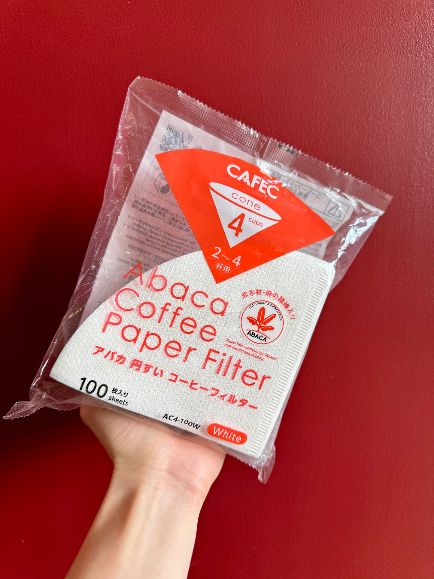 ABACA CONE FILTERS - CUP 4