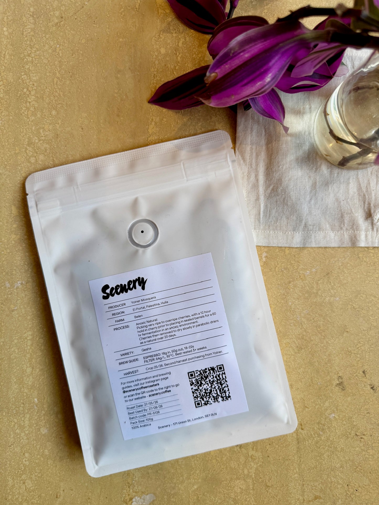 YOINER MOSQUERA'S GESHA – GESHA, ANOXIC NATURAL – COLOMBIA