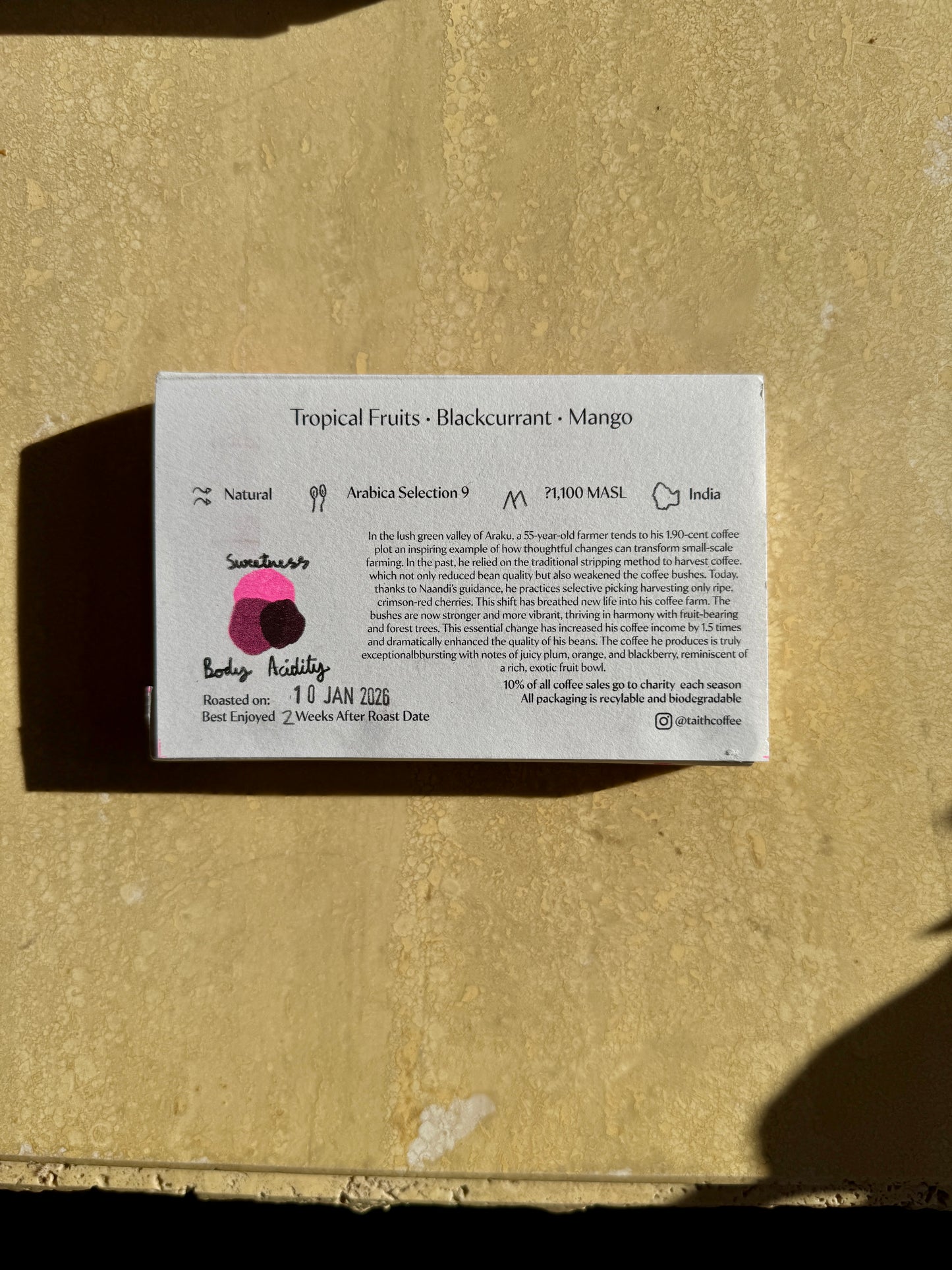 GEMS OF ARAKU CRIMSON GAINS - NATURAL - INDIA