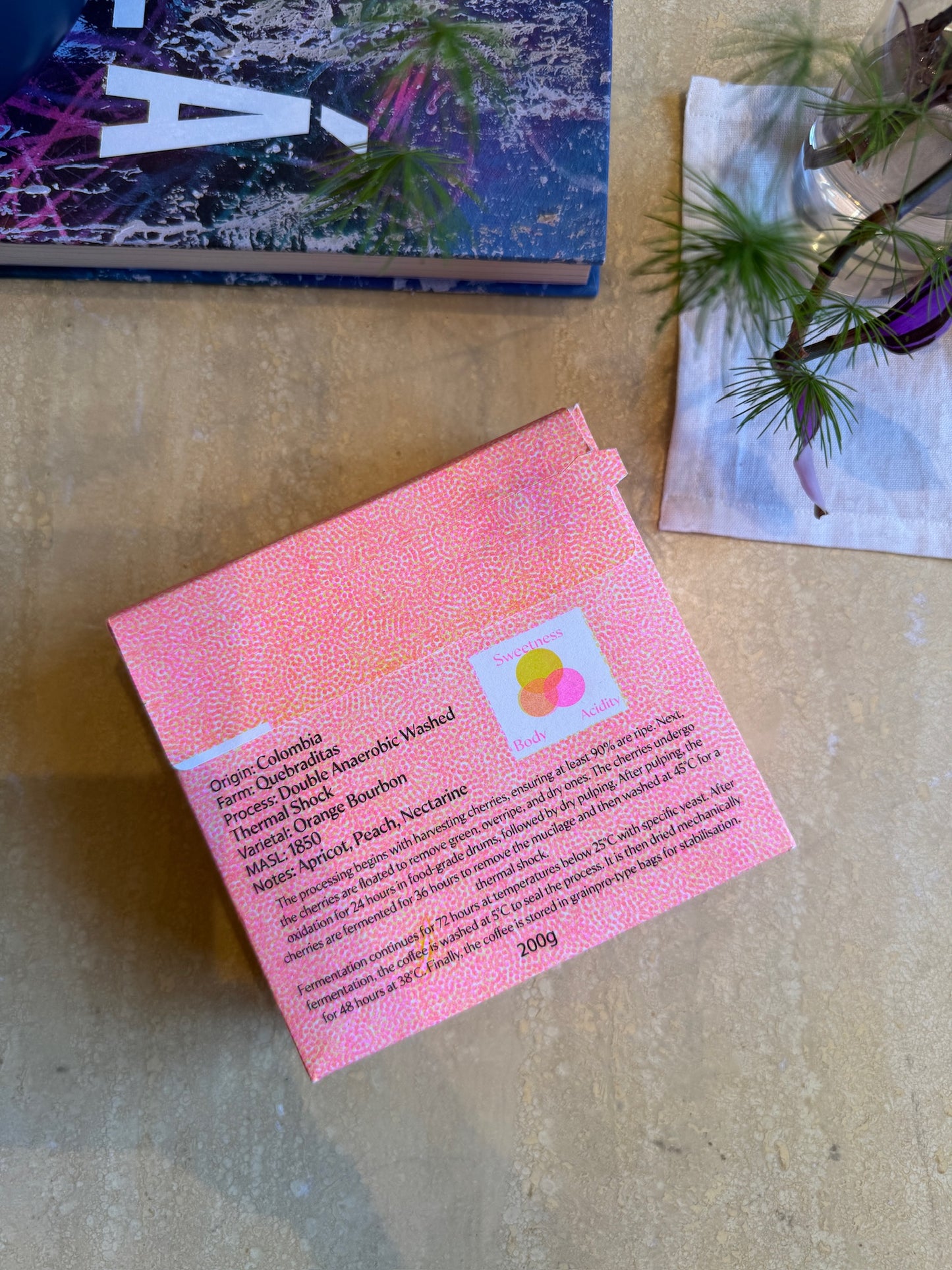 EDINSON ARGOTE - ORANGE BOURBON, DOUBLE ANAEROBIC WASHED THERMAL SHOCK - COLOMBIA