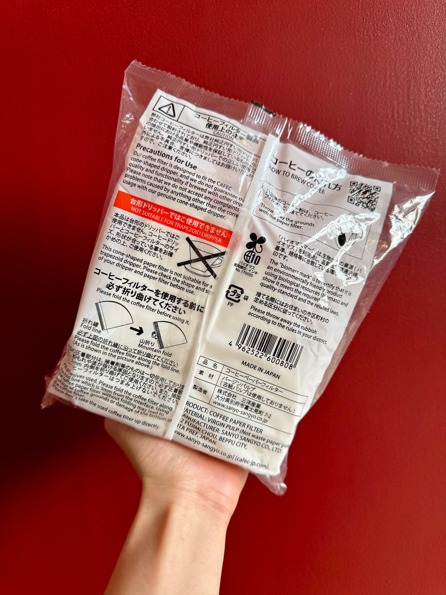 ABACA CONE FILTERS - CUP 4