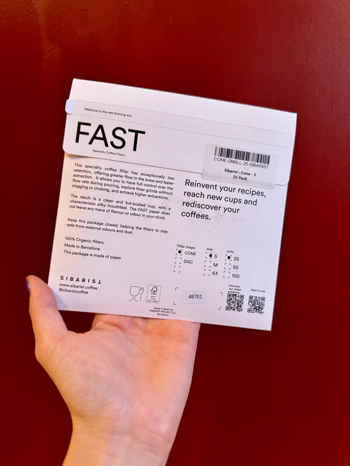 FAST CONE FILTERS - S