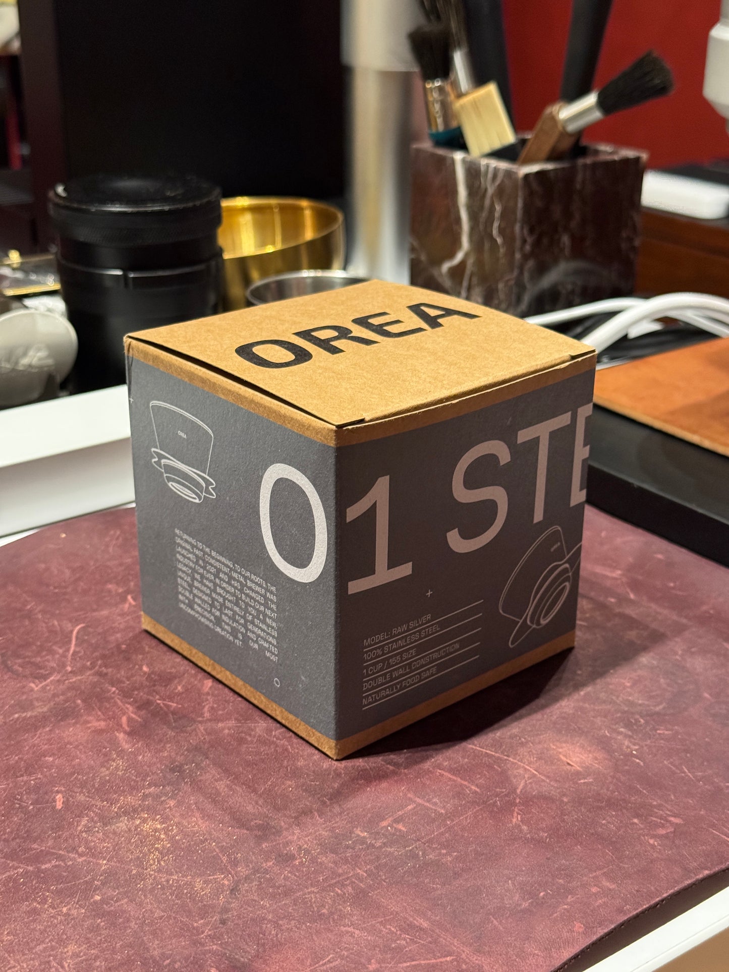 O1 BREWER - STEEL - RAW SILVER
