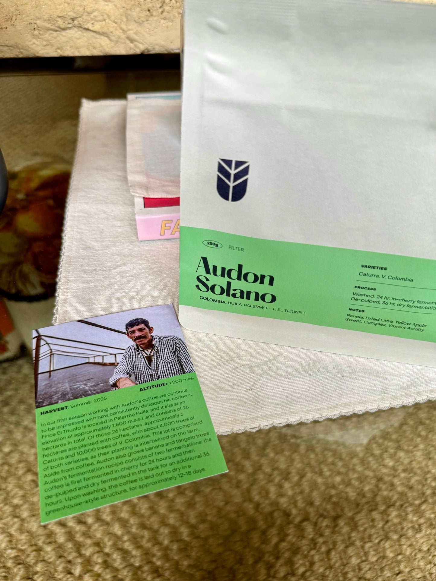 AUDON SOLANO - CATURRA & V. COLOMBIA, WASHED - COLOMBIA