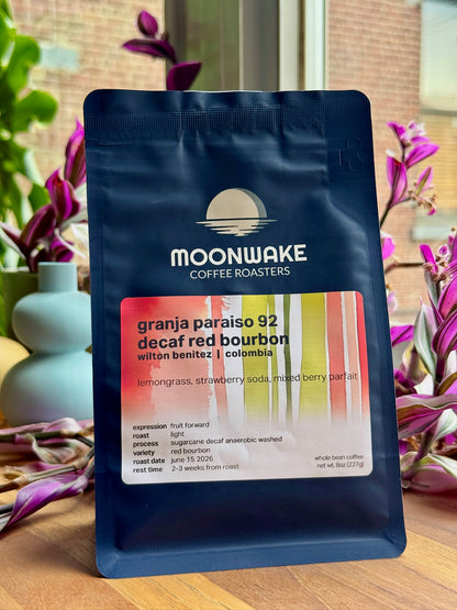 GRANJA PARAISO 92 - WILTON BENITEZ - RED BOURBON, EA DECAF ANAEROBIC - COLOMBIA