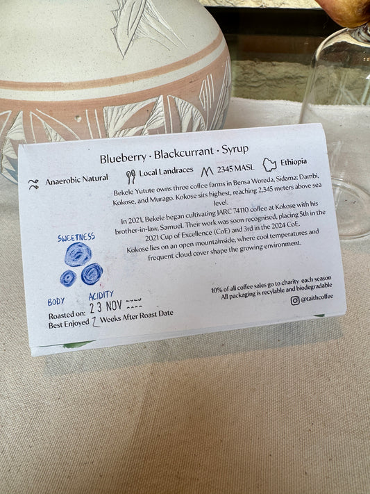 TAITH - BEKELE YUTUTE - ANAEROBIC NATURAL - LOCAL LANDRACES