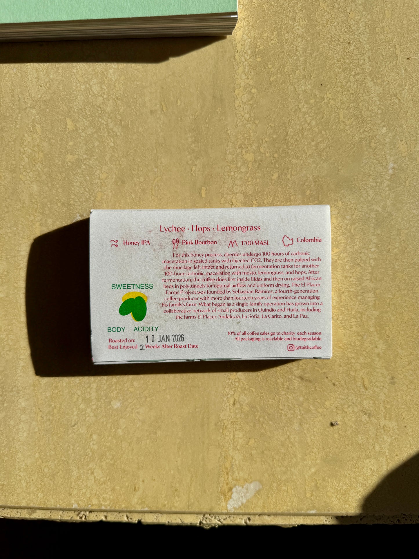 SEBASTIAN RAMIREZ SESSION IPA – PINK BOURBON, HONEY SESSION IPA - COLOMBIA