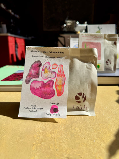 GEMS OF ARAKU CRIMSON GAINS - NATURAL - INDIA