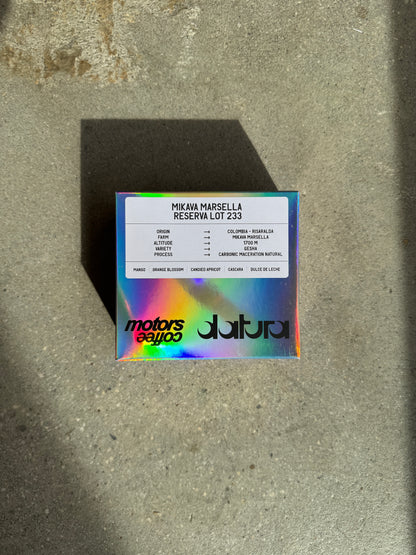 DATURA x MOTORS - MIKAVA MARSELLA RESERVA LOT 233 – GESHA, CARBONIC MACERATION NATURAL - COLOMBIA