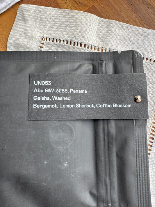 SPECIAL GUESTS - UN053 – ABU GW-3285, GEISHA WASHED