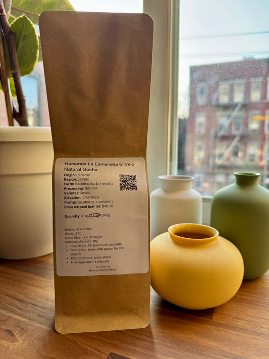 THOUGHTFULCOFFEE - HACIENDA LA ESMERALDA EL VELO – NATURAL GESHA