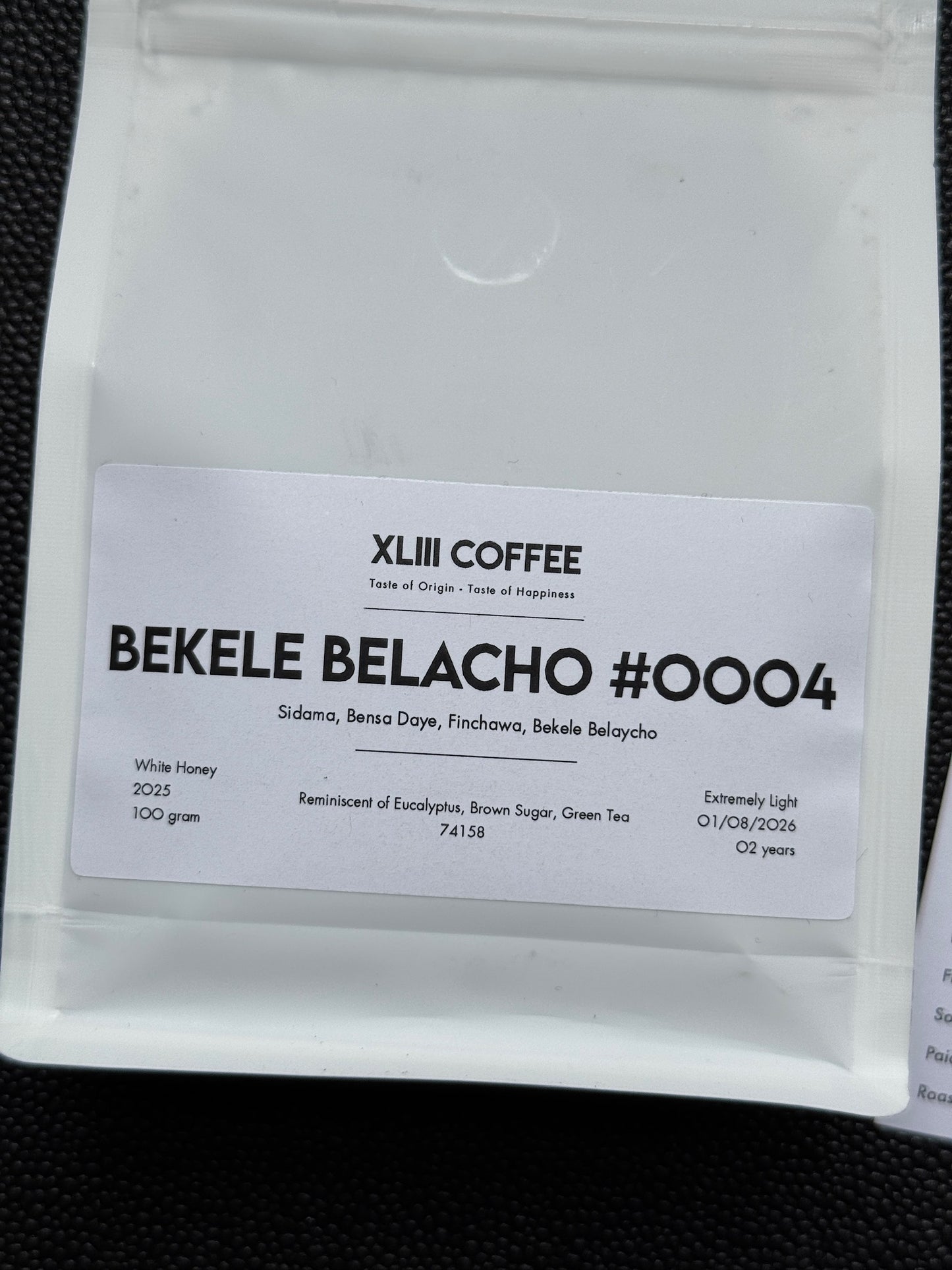BEKELE BELACHO #0004 - 74158, WHITE HONEY - ETHIOPIA
