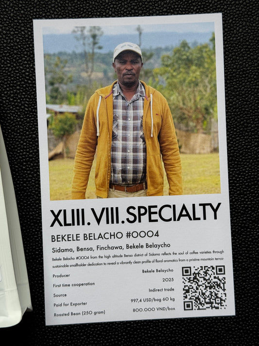 BEKELE BELACHO #0004 - 74158, WHITE HONEY - ETHIOPIA