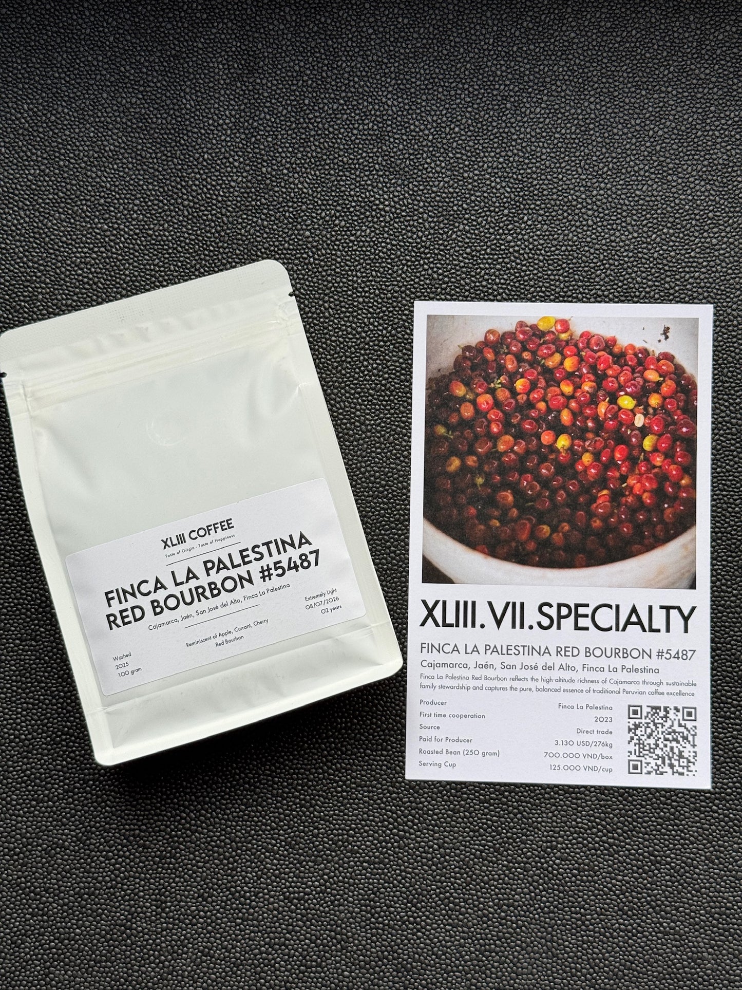 FINCA LA PALESTINA #5487 - RED BOURBON, WASHED - PERU