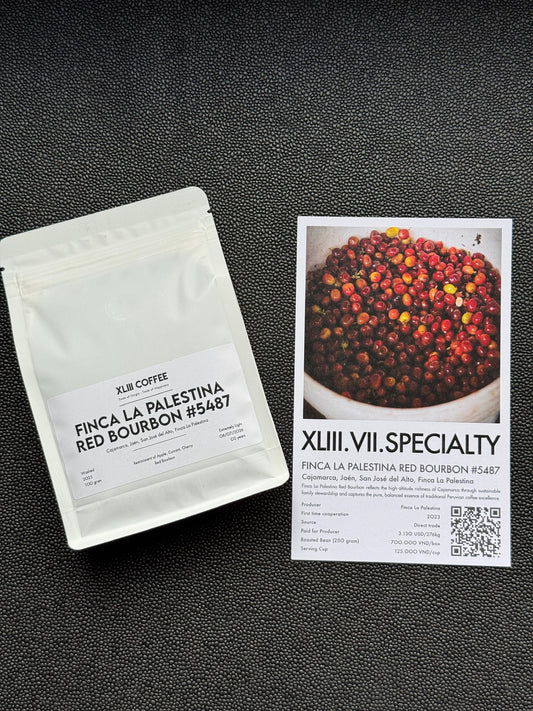 FINCA LA PALESTINA #5487 - RED BOURBON, WASHED - PERU