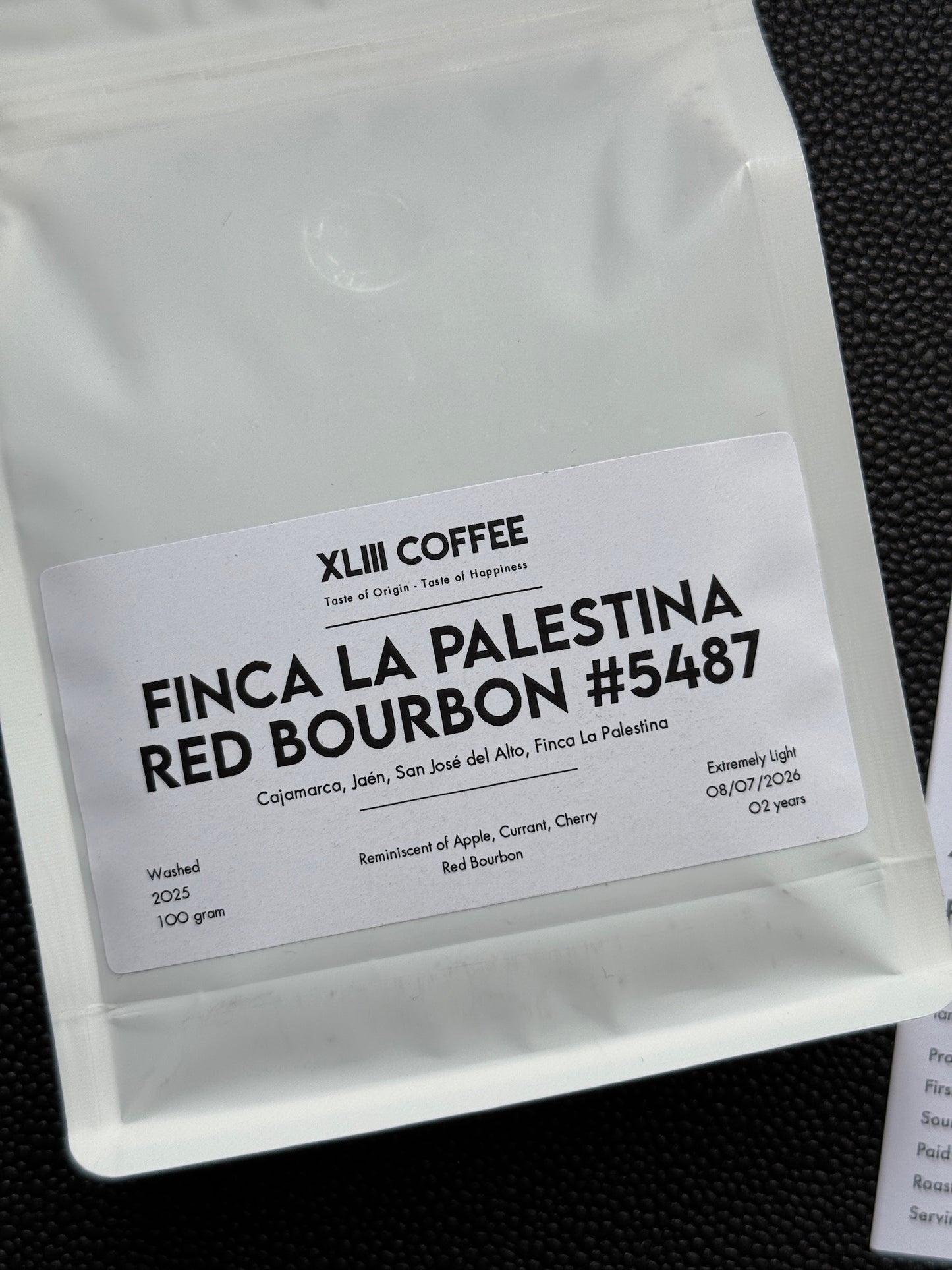 FINCA LA PALESTINA #5487 - RED BOURBON, WASHED - PERU