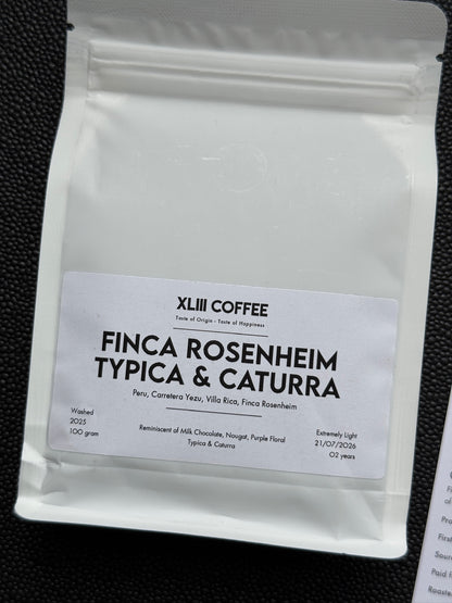 FINCA ROSENHEIM - TYPICA, CATURRA, WASHED - PERU