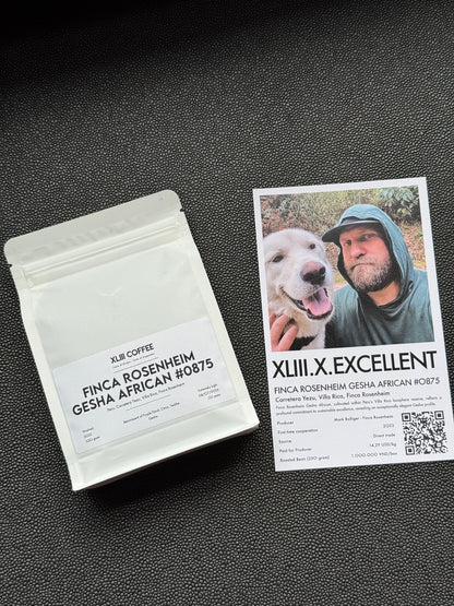 FINCA ROSENHEIM GESHA AFRICAN #0875 - GESHA, WASHED - PERU