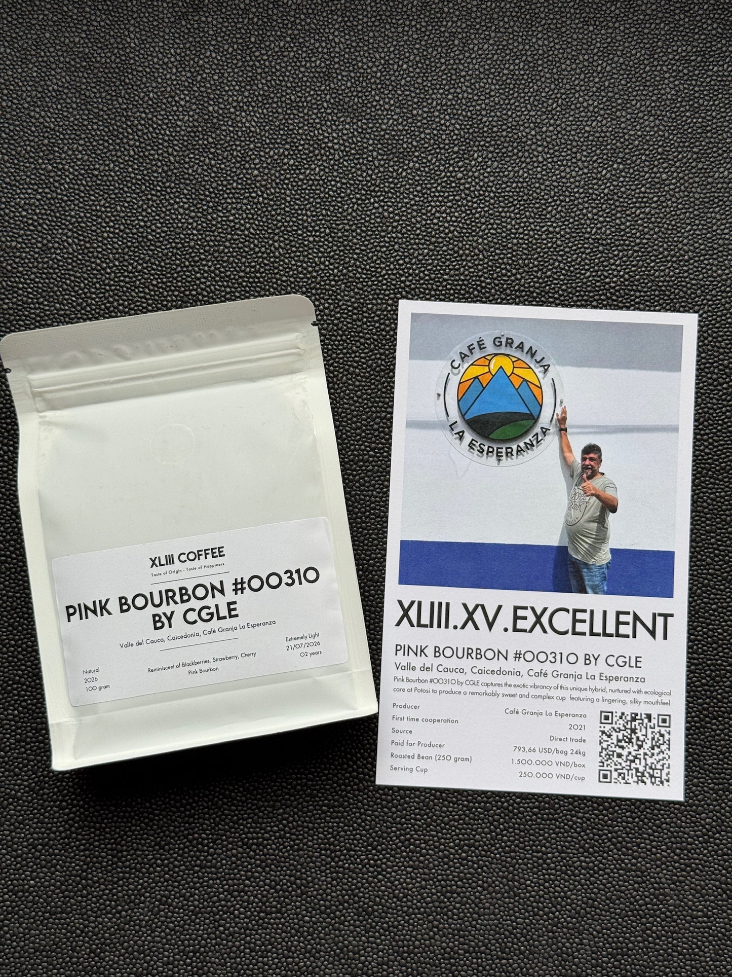 PINK BOURBON #00310 BY CGLE - PINK BOURBON, NATURAL - COLOMBIA