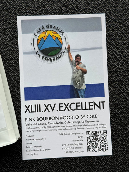 PINK BOURBON #00310 BY CGLE - PINK BOURBON, NATURAL - COLOMBIA