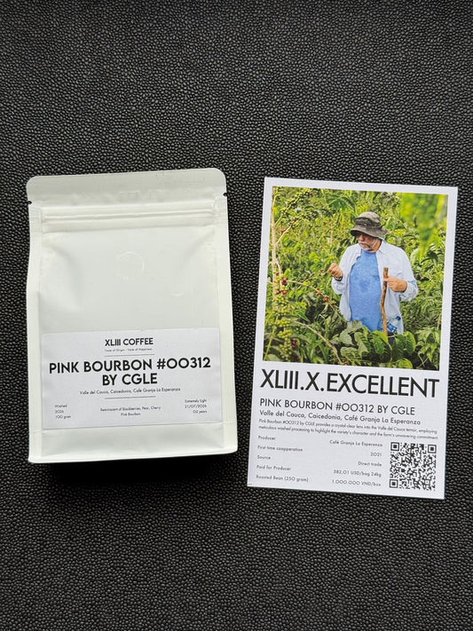 PINK BOURBON #00312 BY CGLE - PINK BOURBON, WASHED - COLOMBIA