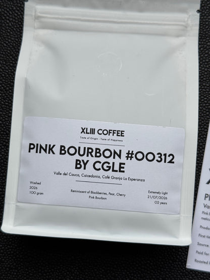 PINK BOURBON #00312 BY CGLE - PINK BOURBON, WASHED - COLOMBIA