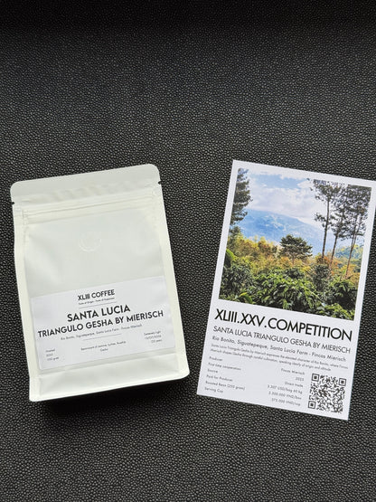 SANTA LUCIA TRIANGULO BY MIERISCH - GESHA, WASHED - HONDURAS